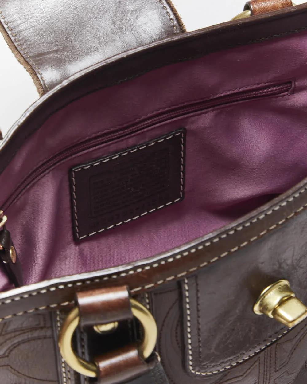 Vintage Y2k 00s Danier Red Leather Handbag sold by Rokit product image thumbnail 5