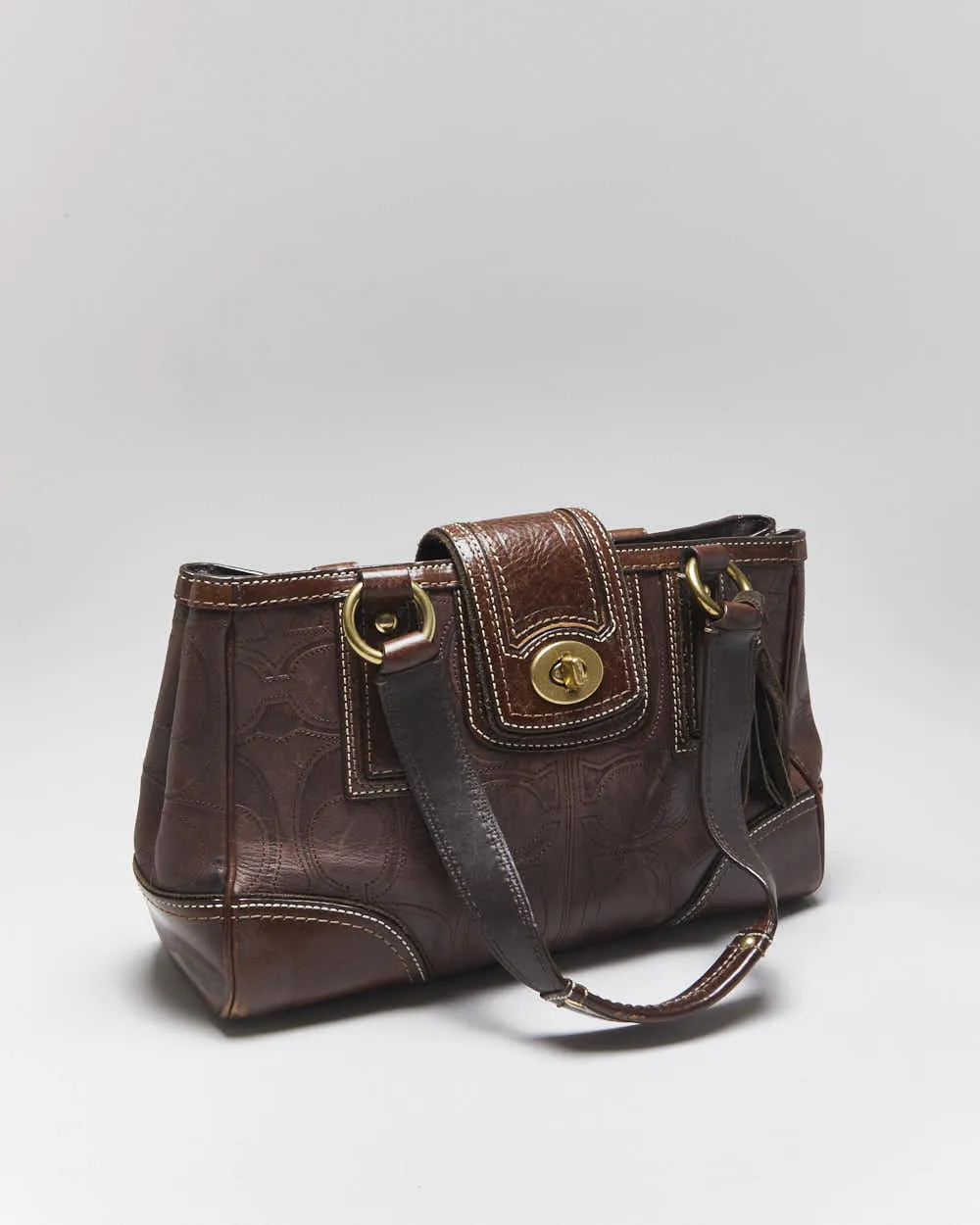 Vintage Y2k 00s Danier Red Leather Handbag sold by Rokit