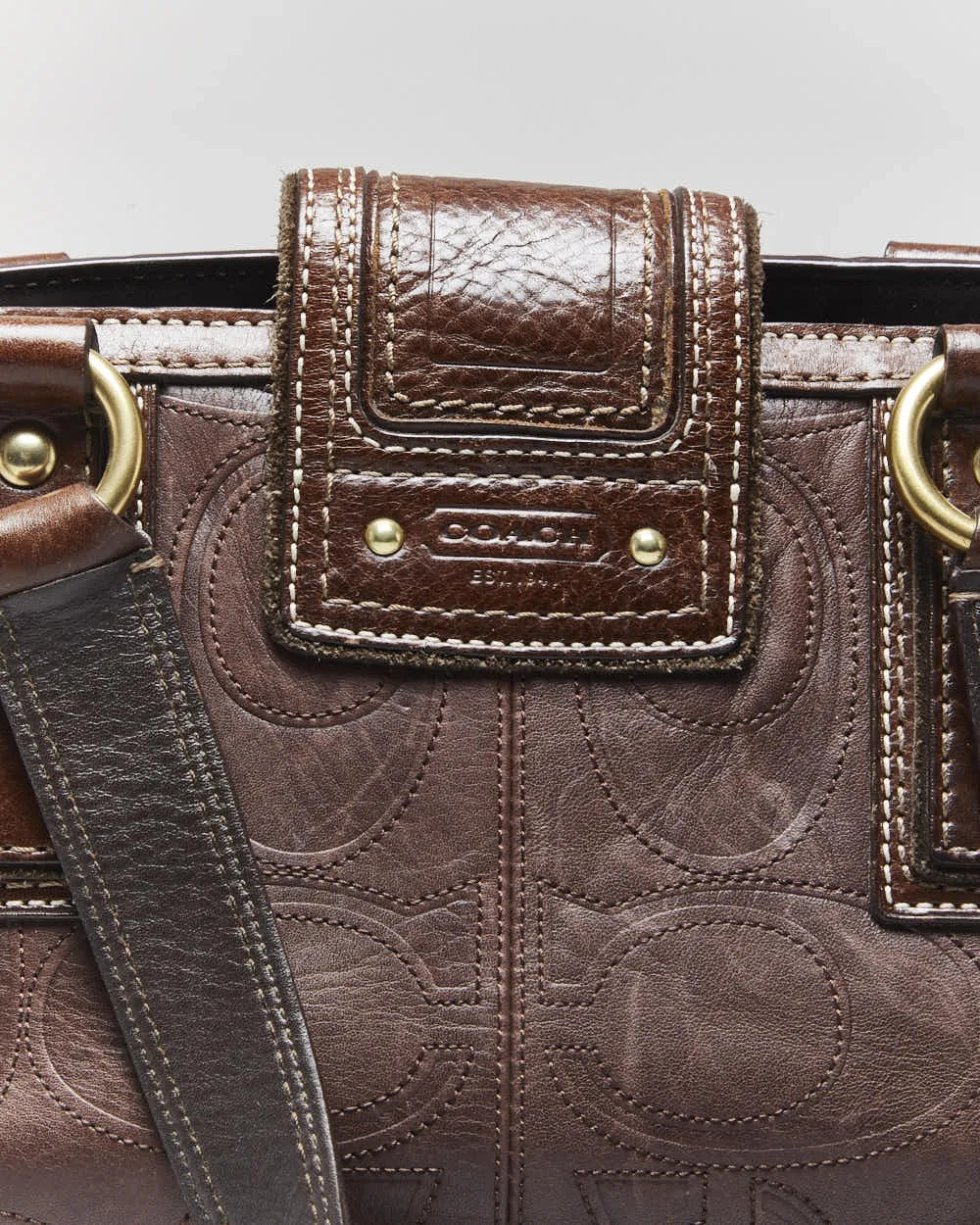 Vintage Y2k 00s Danier Red Leather Handbag sold by Rokit product image thumbnail 4