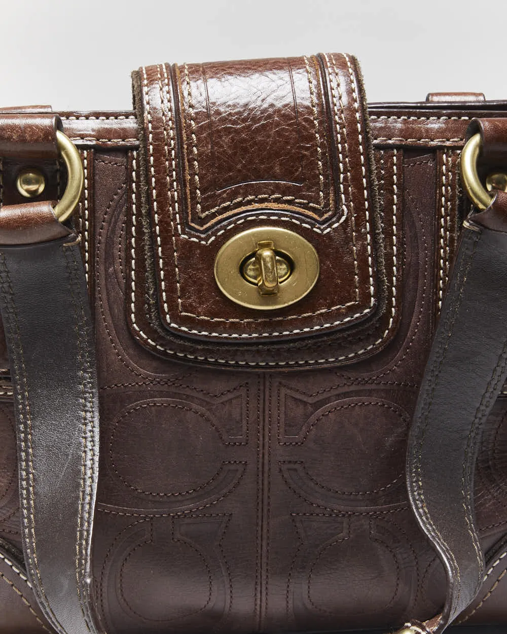 Vintage Y2k 00s Danier Red Leather Handbag sold by Rokit product image thumbnail 3