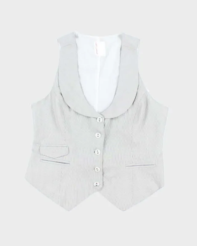 Vintage Y2k 00s Smartset Pinstripe Waistcoat - L sold by Rokit