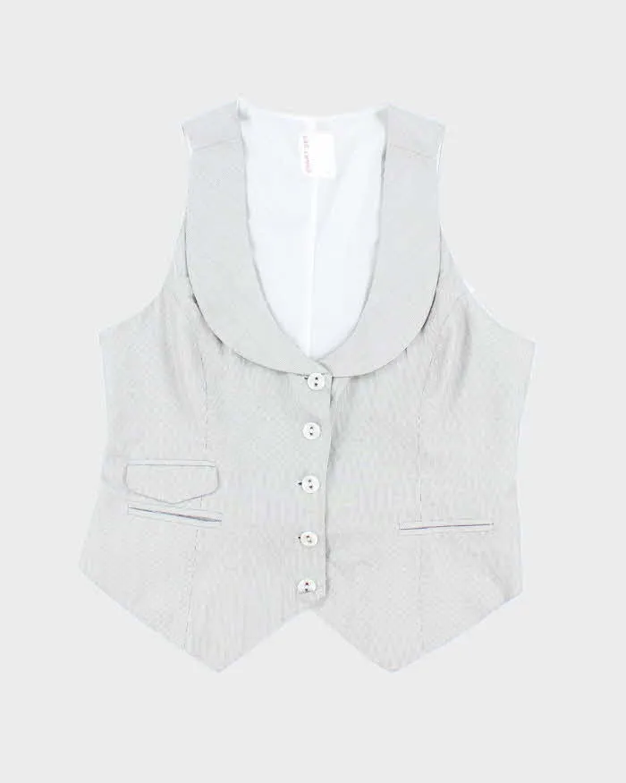 Vintage Y2k 00s Smartset Pinstripe Waistcoat - L sold by Rokit
