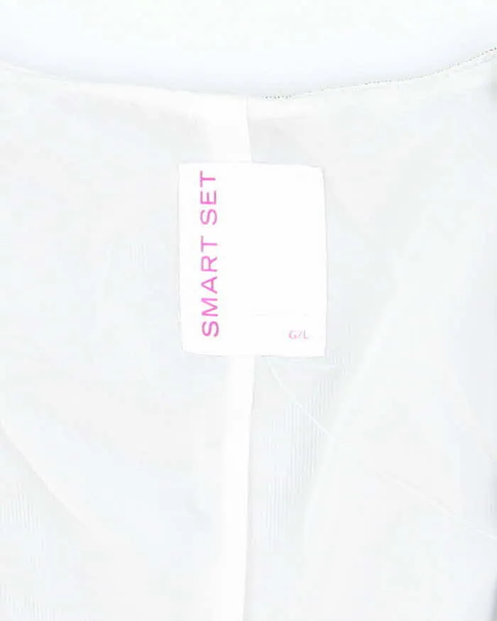 Vintage Y2k 00s Smartset Pinstripe Waistcoat - L sold by Rokit product image thumbnail 5