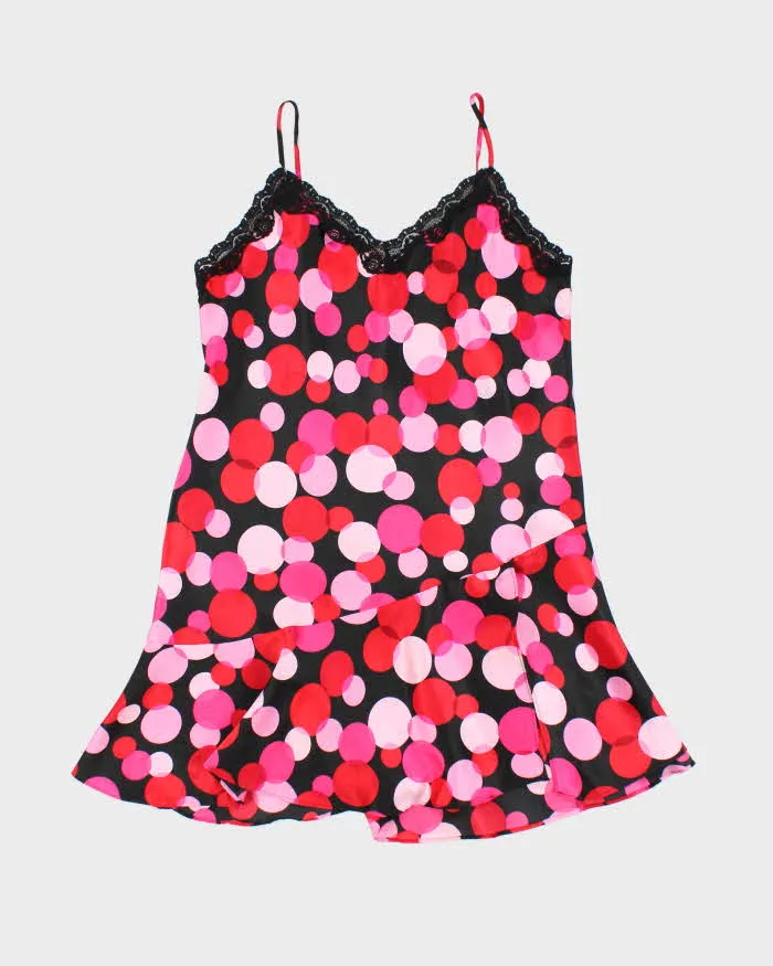 Vintage Y2k 00s Delicates Spotty Satin Dress - M sold by Rokit