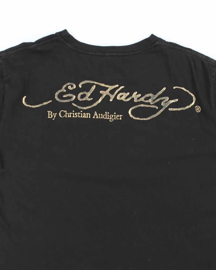 Vintage Y2K Ed Hardy Traditional Dragon Graphic T-Shirt - L sold by Rokit product image thumbnail 4