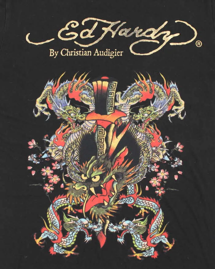 Vintage Y2K Ed Hardy Traditional Dragon Graphic T-Shirt - L sold by Rokit product image thumbnail 3