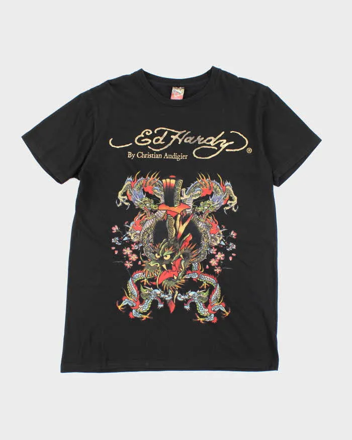 Vintage Y2K Ed Hardy Traditional Dragon Graphic T-Shirt - L sold by Rokit