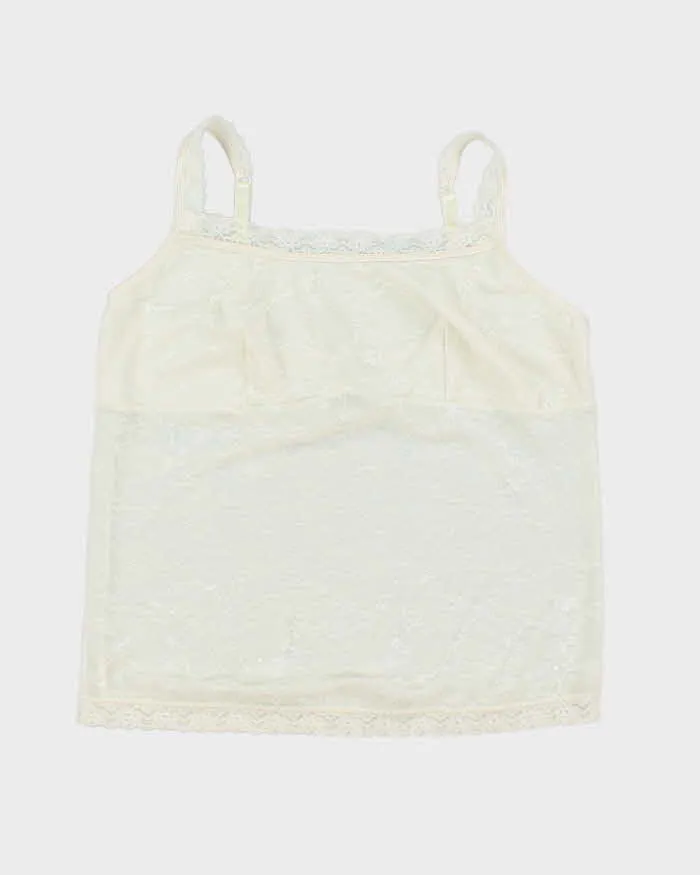 Vintage Y2k 00s Jessica Lace Cami - L sold by Rokit