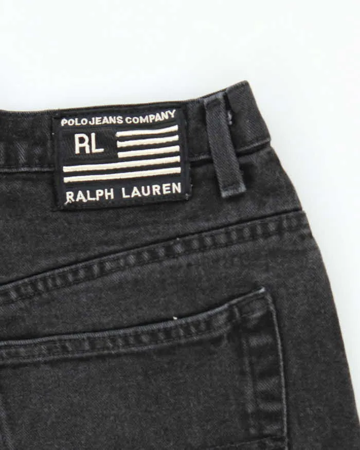 Vintage 2000's Ralph Lauren Wide Leg Dark Black Wash Jeans - W32 L29 sold by Rokit product image thumbnail 5