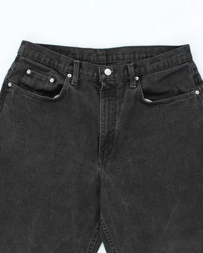 Vintage 2000's Ralph Lauren Wide Leg Dark Black Wash Jeans - W32 L29 sold by Rokit product image thumbnail 3