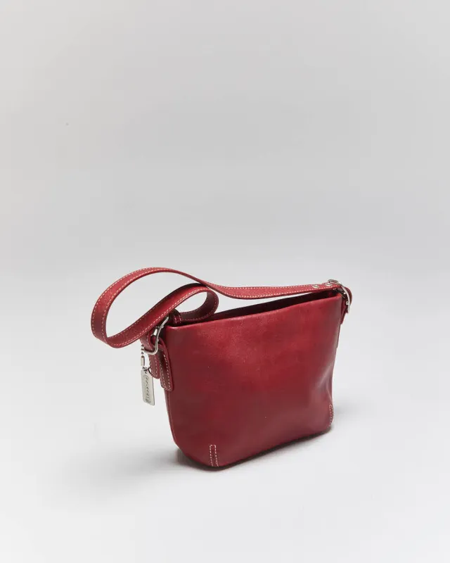 Vintage Y2k 00s Coach Leather Mini Handbag sold by Rokit