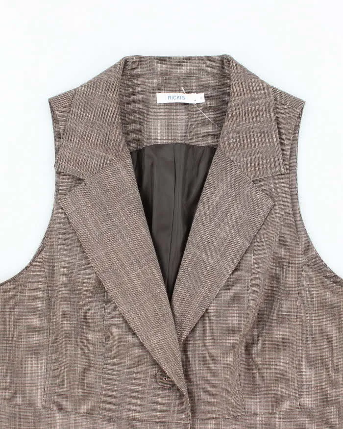 Vintage Y2k 00s Ricki's Checked Waistcoat - L sold by Rokit product image thumbnail 3