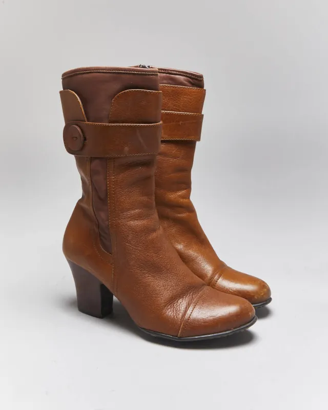 Vintage Born Brown Leather Boots - UK6.5 sold by Rokit