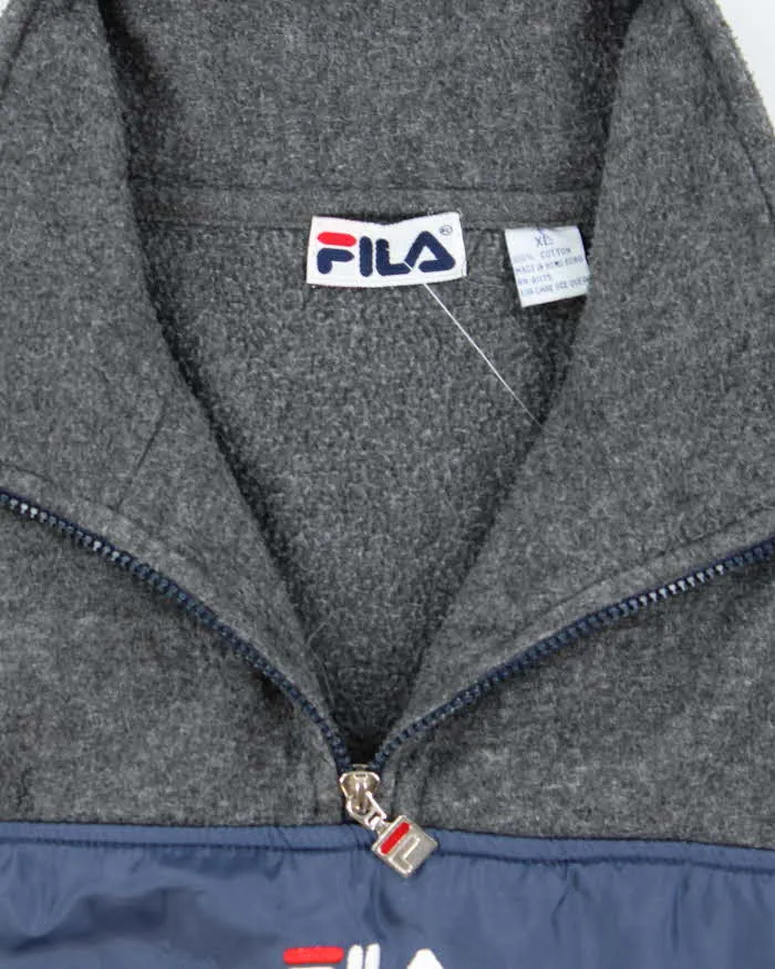 Vintage 90s Fila Quarter-Zip Fleece - XL sold by Rokit product image thumbnail 5