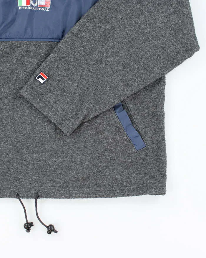 Vintage 90s Fila Quarter-Zip Fleece - XL sold by Rokit product image thumbnail 4