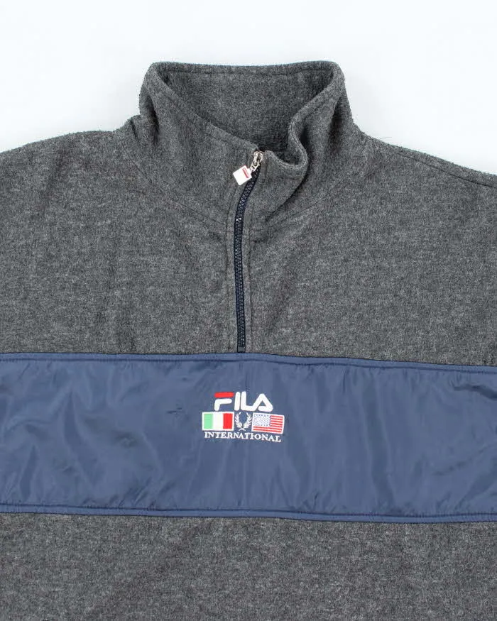 Vintage 90s Fila Quarter-Zip Fleece - XL sold by Rokit product image thumbnail 3