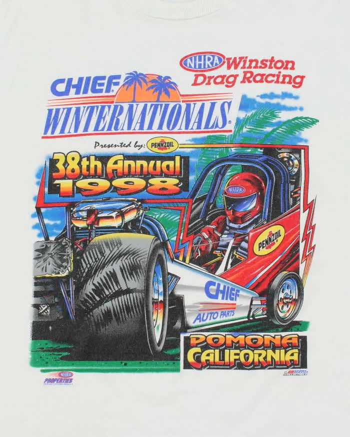 Vintage Winter Nationals Winston Drag Racing T-shirt - XL sold by Rokit product image thumbnail 3