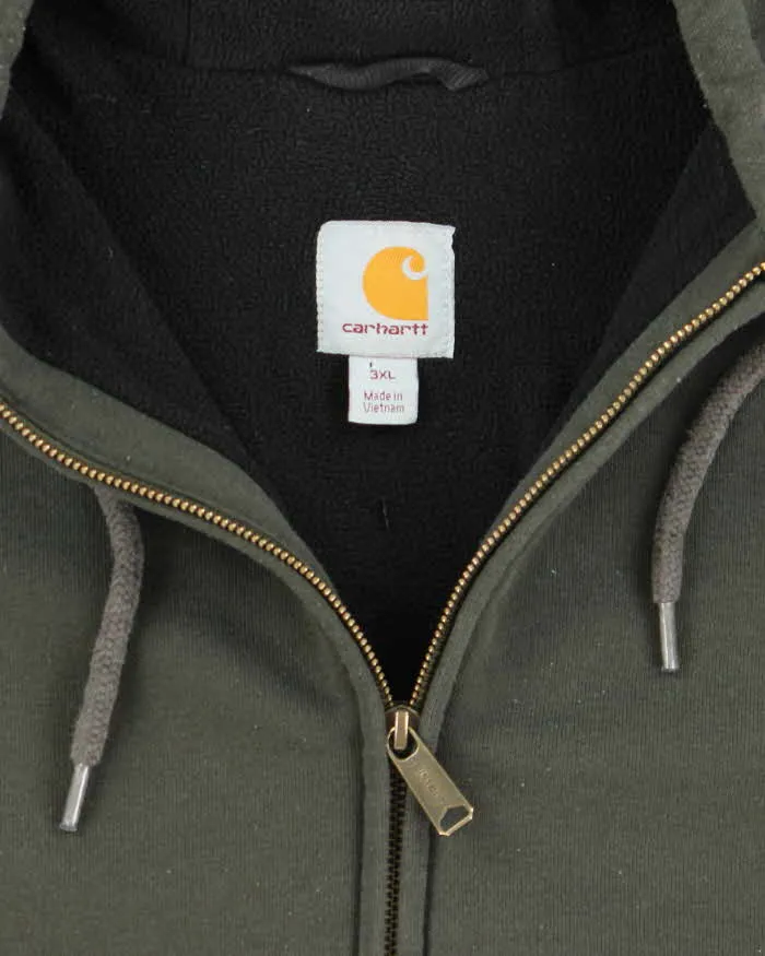 Vintage 2000's Carhartt Fleece Lined Zip-Up Hoodie - XXXL sold by Rokit product image thumbnail 5