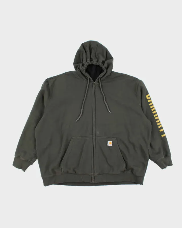 Vintage 2000's Carhartt Fleece Lined Zip-Up Hoodie - XXXL sold by Rokit