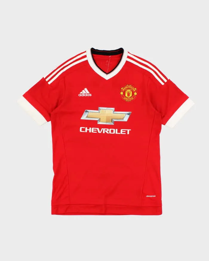 Vintage Adidas Manchester United Home Football Shirt - S sold by Rokit