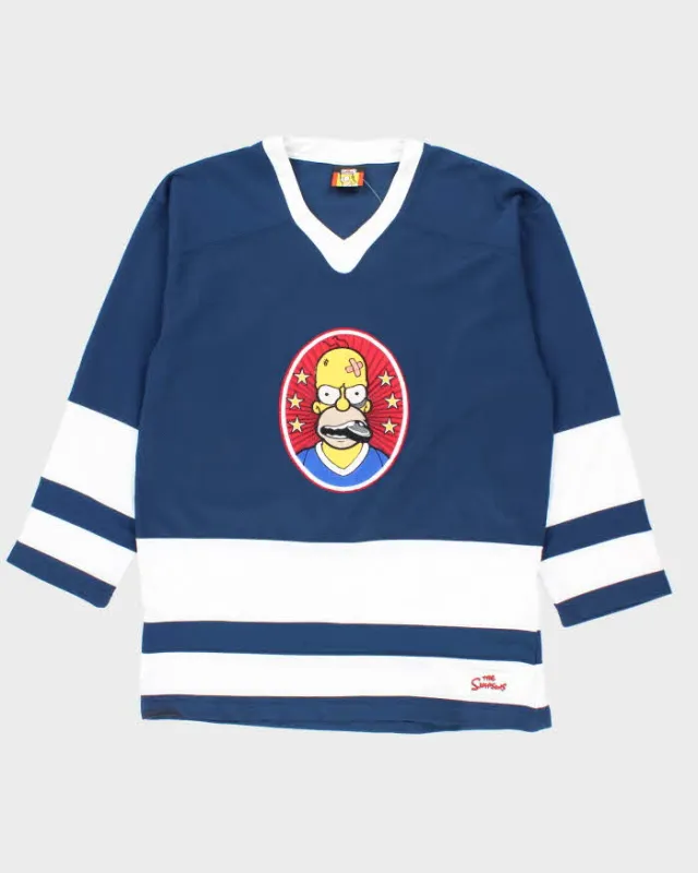 Vintage 2000's The Simpsons Homer Hockey Player Jersey - L sold by Rokit