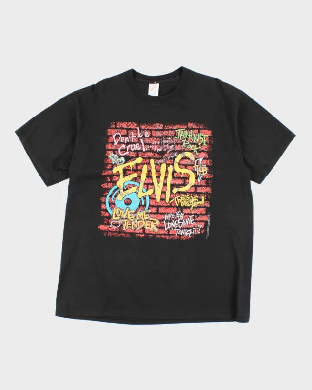 Vintage Elvis Presley Graffiti T-shirt - XL sold by Rokit