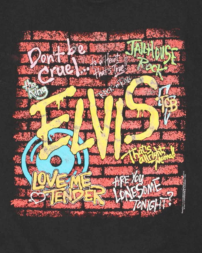 Vintage Elvis Presley Graffiti T-shirt - XL sold by Rokit product image thumbnail 3