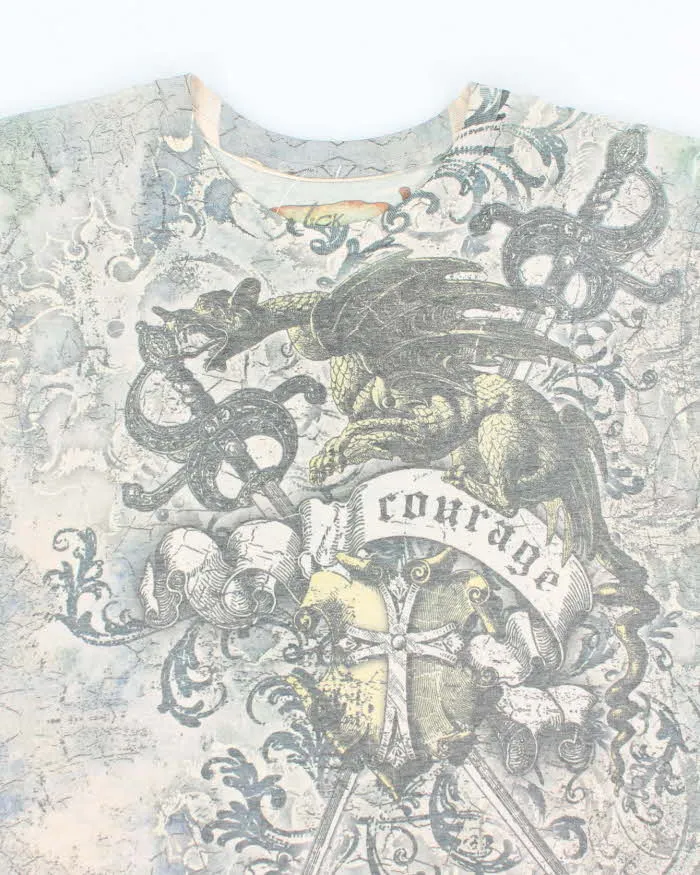 Vintage Y2k 00s Vick Mayhem All Over Print T-shirt - L sold by Rokit product image thumbnail 3