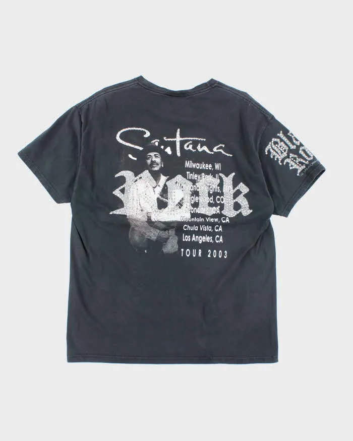 Vintage 2000s Carlos Santana Rhinestone Tour T-shirt - L sold by Rokit product image thumbnail 2