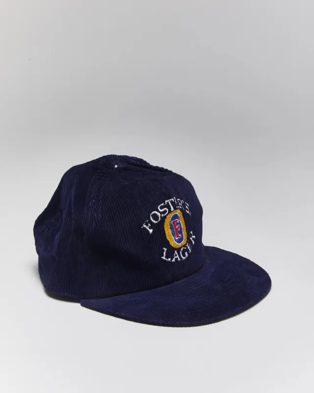 Vintage 90's Fosters Lager Embroidered Cord Snapback - OS made by Rokit