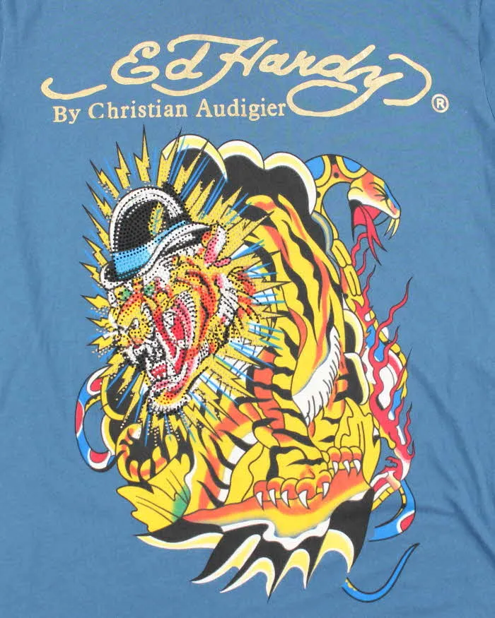 Vintage Y2k 00s Ed Hardy Rhinestone T-shirt - XL sold by Rokit product image thumbnail 3