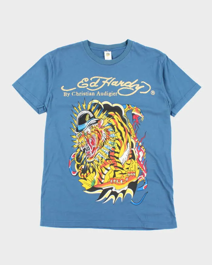 Vintage Y2k 00s Ed Hardy Rhinestone T-shirt - XL sold by Rokit