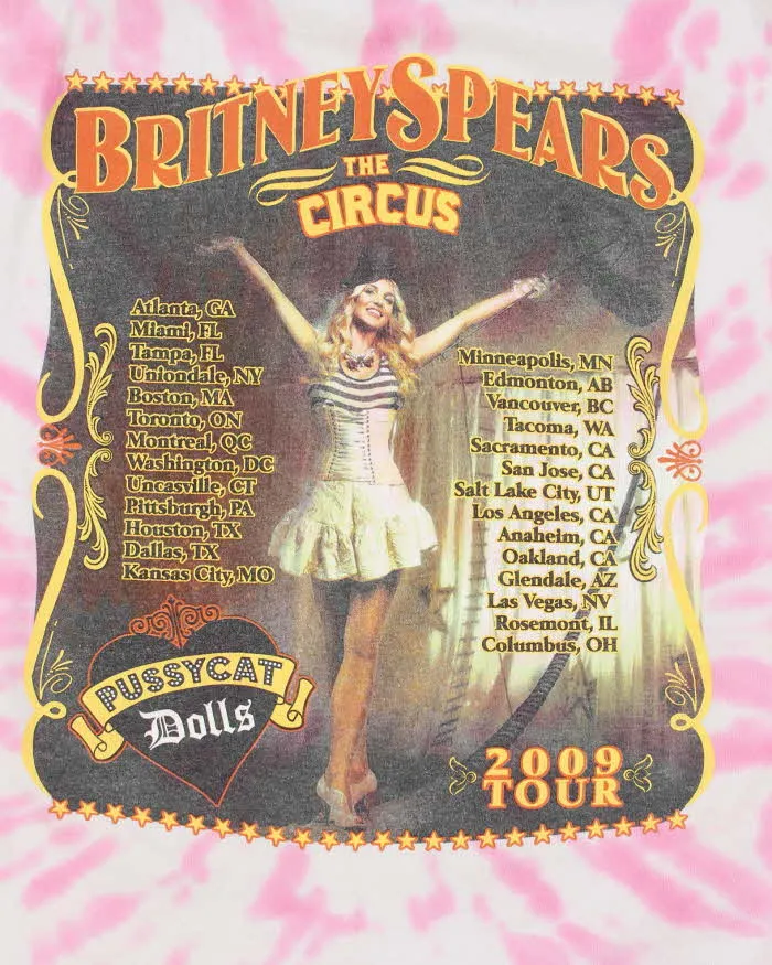 Vintage 00s Britney Spears The Circus Tour T-shirt - M sold by Rokit product image thumbnail 4