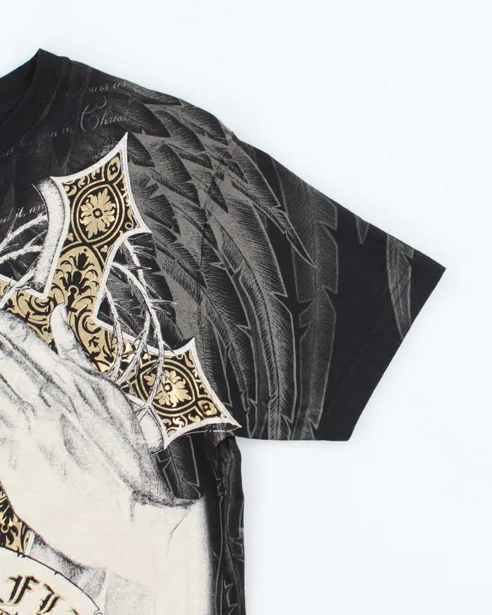 Vintage Y2k 00s Konflic All Over Print T-shirt - M sold by Rokit product image thumbnail 4