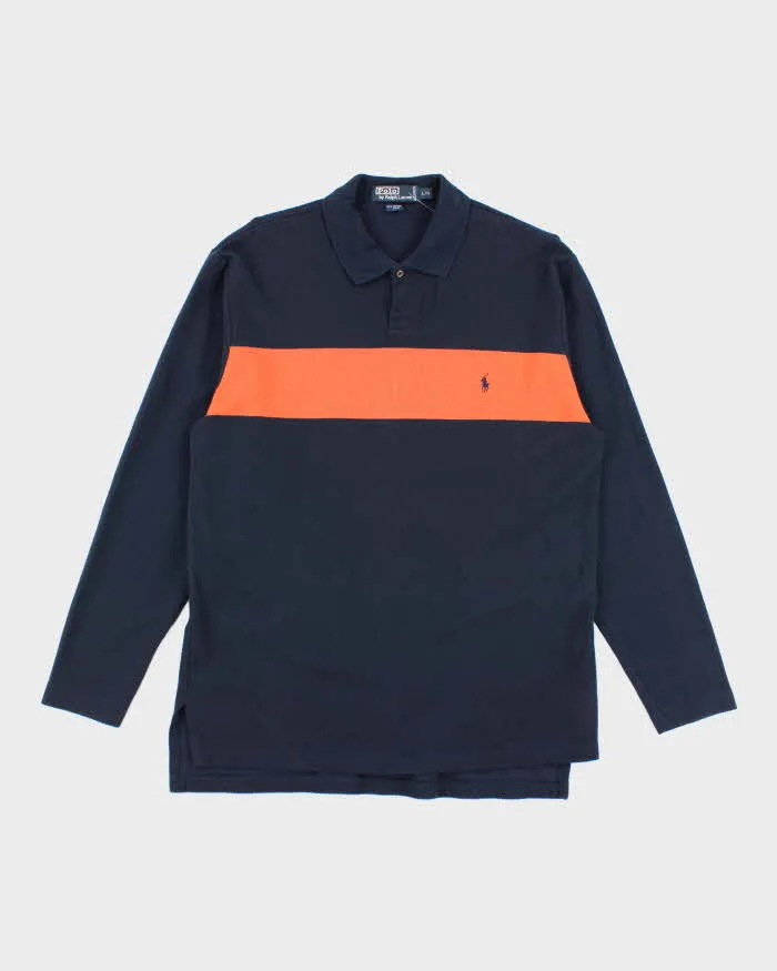 Vintage Polo By Ralph Lauren Long Sleeve Polo Shirt - L sold by Rokit