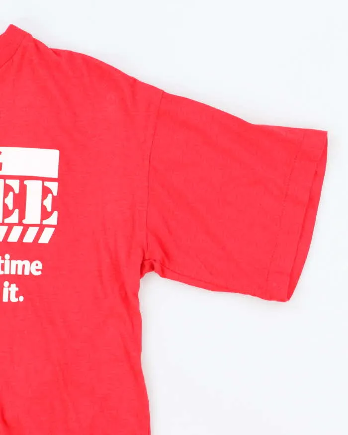 Vintage 90s Retiree Graphic Single Stitch T-shirt - M sold by Rokit product image thumbnail 4