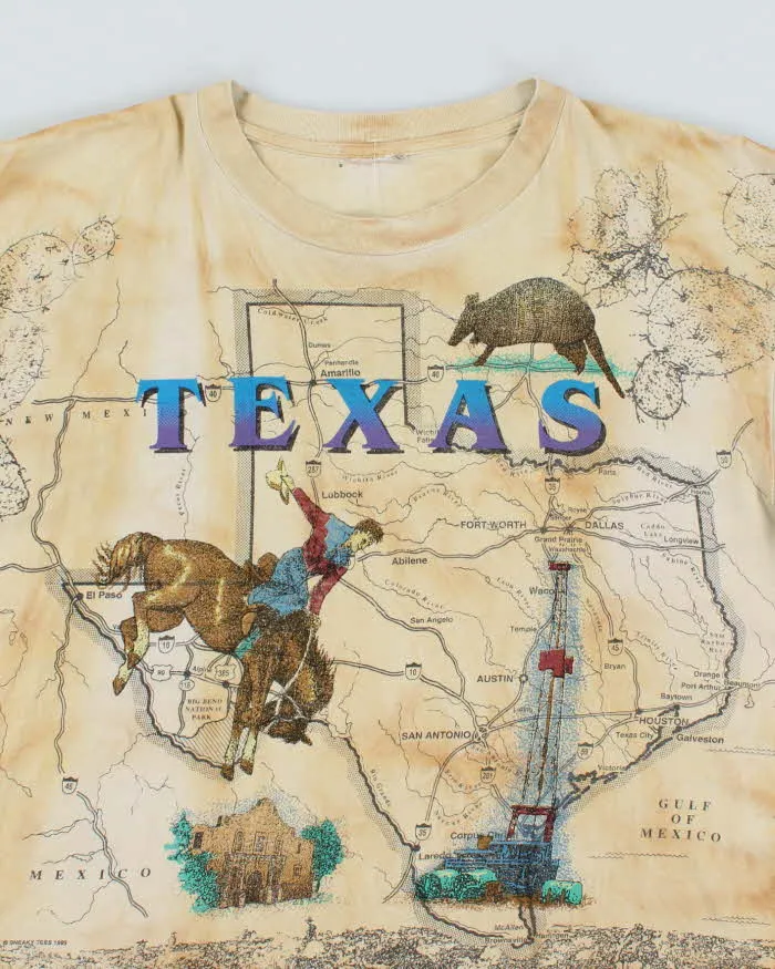 Vintage Texas All Over Print T-shirt - XL sold by Rokit product image thumbnail 3