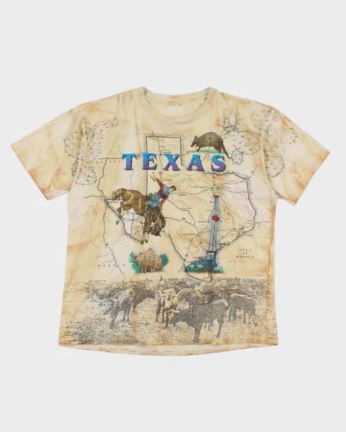 Vintage Texas All Over Print T-shirt - XL sold by Rokit