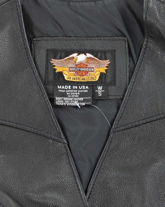Vintage Harley Davidson Leather Waistcoat - S sold by Rokit product image thumbnail 5