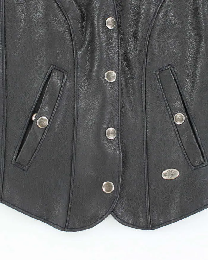 Vintage Harley Davidson Leather Waistcoat - S sold by Rokit product image thumbnail 4