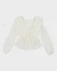 Vintage Y2k 00s Guess Mesh Ruffle Top - S sold by Rokit