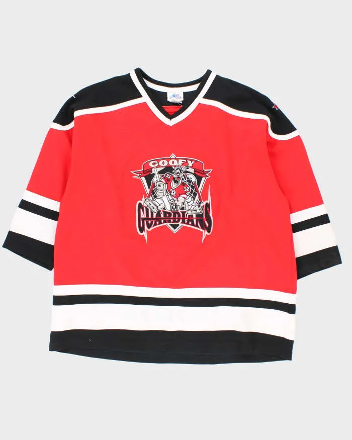 Vintage 90's Disneyland Resort Goofy Guardians Hockey Jersey - XL sold by Rokit