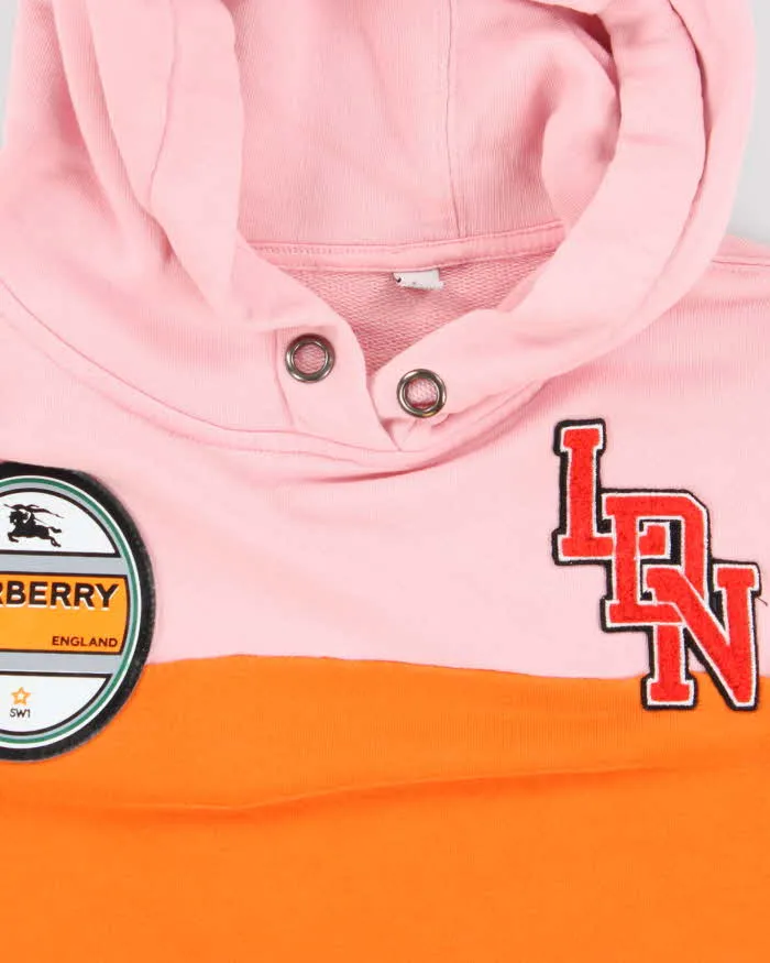 Vintage Burberry Pink & Orange Hoodie - M sold by Rokit product image thumbnail 5