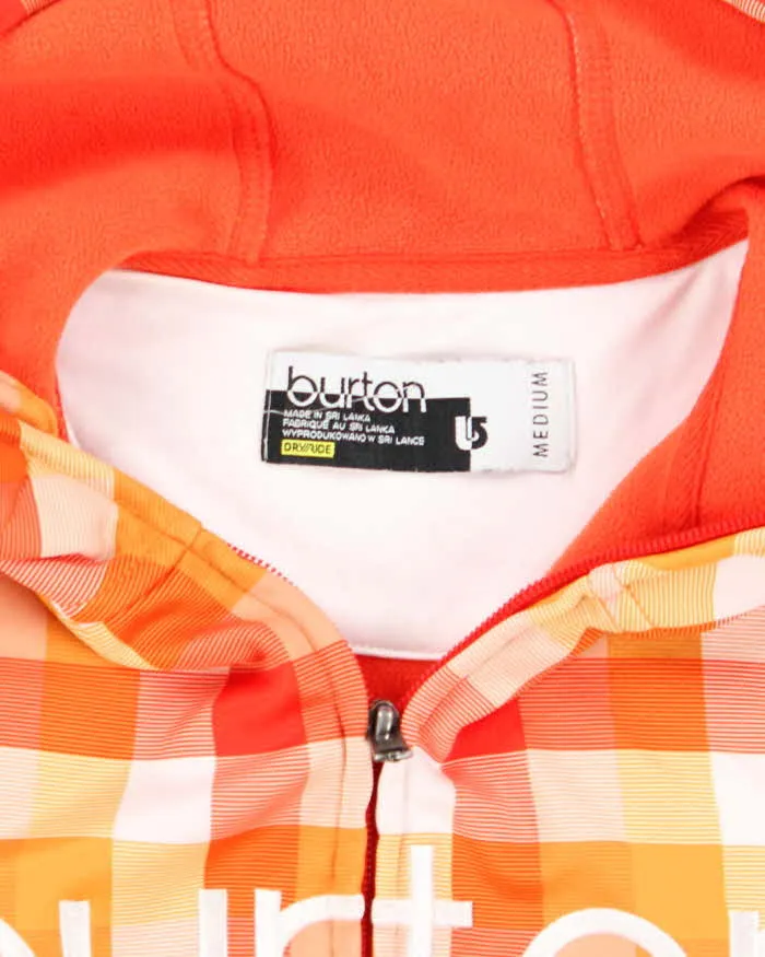 Vintage Y2k 00s Burton Checked Zip-Up Hoodie - M sold by Rokit product image thumbnail 5