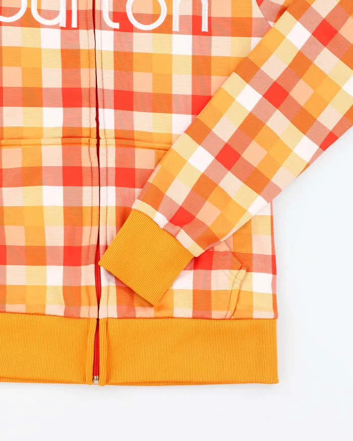 Vintage Y2k 00s Burton Checked Zip-Up Hoodie - M sold by Rokit product image thumbnail 4