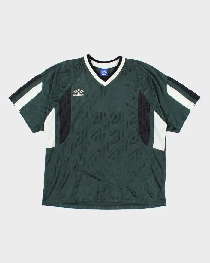 Vintage 90's Umbro Patterned Lighting Football Shirt - XL sold by Rokit