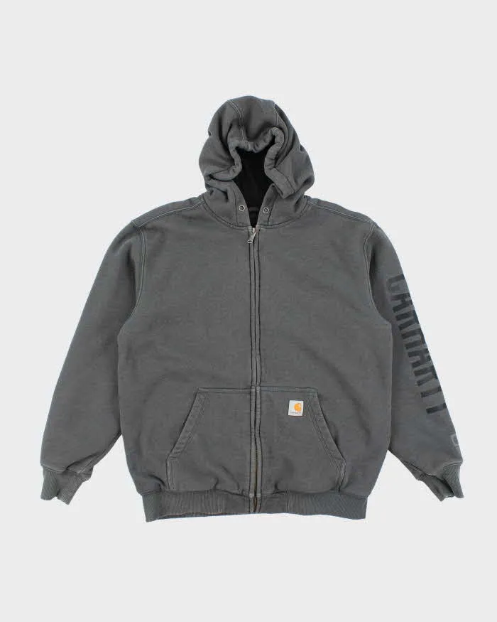 Vintage 00s Carhartt Fleece Lined Zip-Up Hoodie - M sold by Rokit