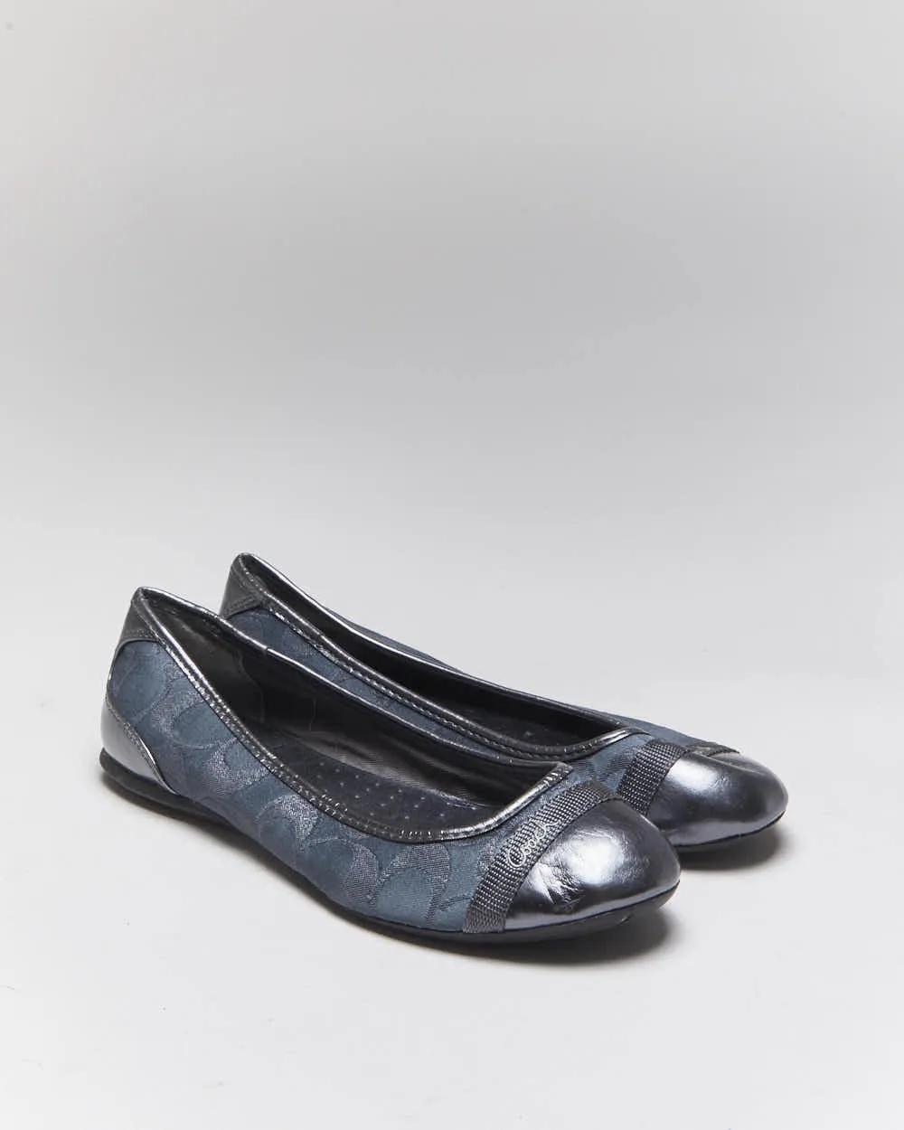 Vintage Y2k 00s Coach Monogram Ballet Flats - UK4.5 sold by Rokit