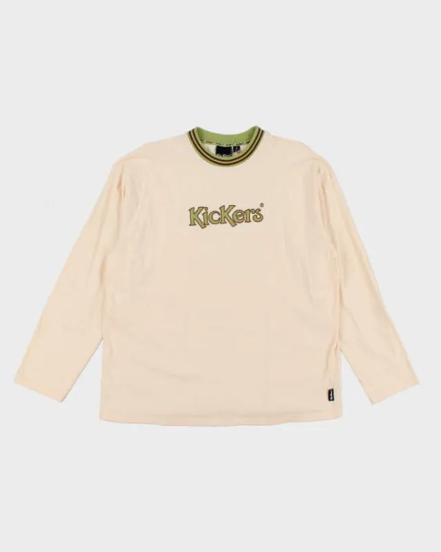 Vintage 2000s Kickers Oversized Long Sleeve T-shirt - M sold by Rokit