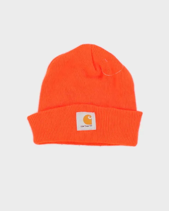 Unisex Orange Carhartt Beanie - O/S sold by Rokit